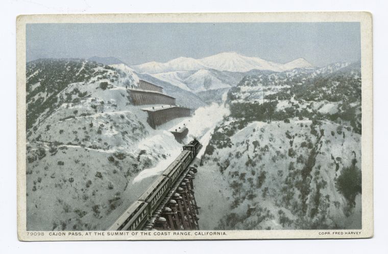 Cajon Pass, at the Summit of the Coast Range, California