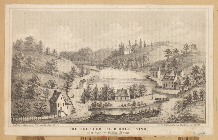 The Kolch or Kalch-Hook Pond, as it was in olden times