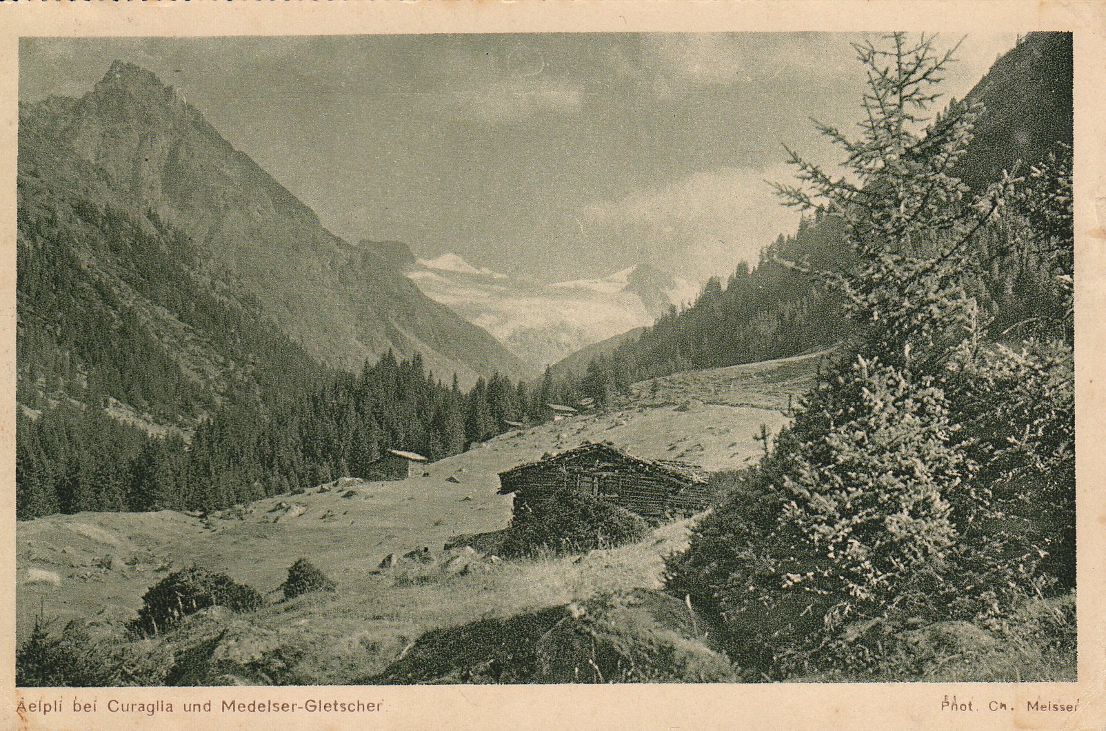 Aelpli bei Curaglia und Medelser-Gletscher
